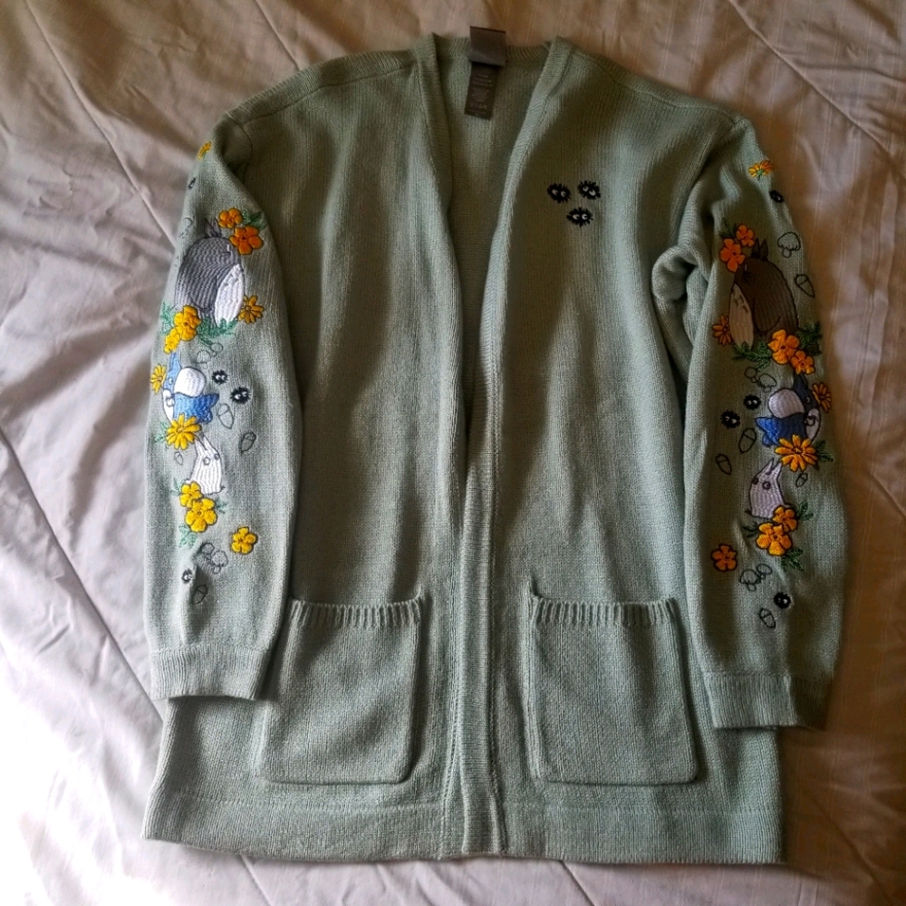 Studio Ghibli embroidered cardigan